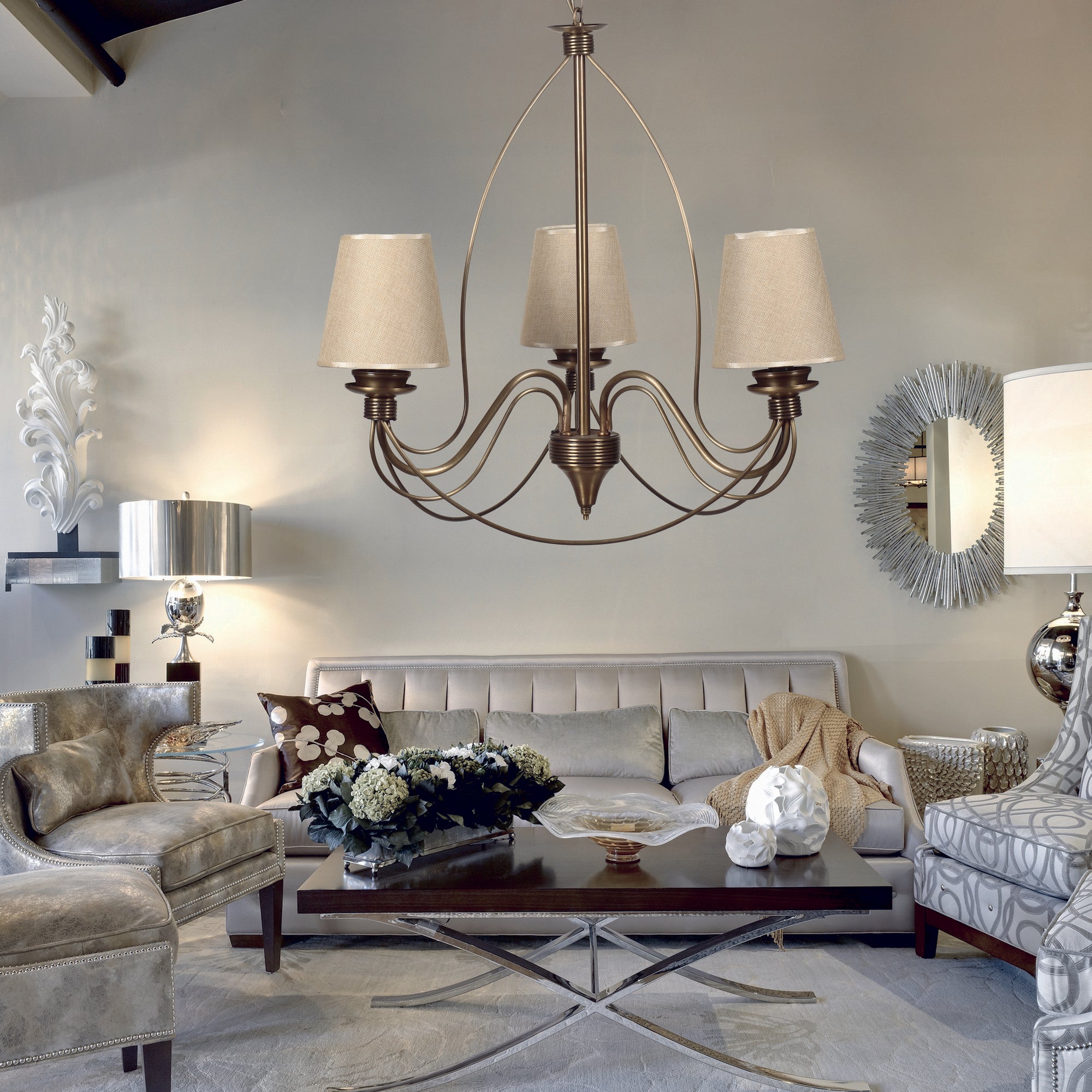 Candeeiro de Teto – 60 cm – Multicolorido – Metal