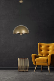 Candeeiro de Teto – 40 cm de diâmetro – Antigo – Metal