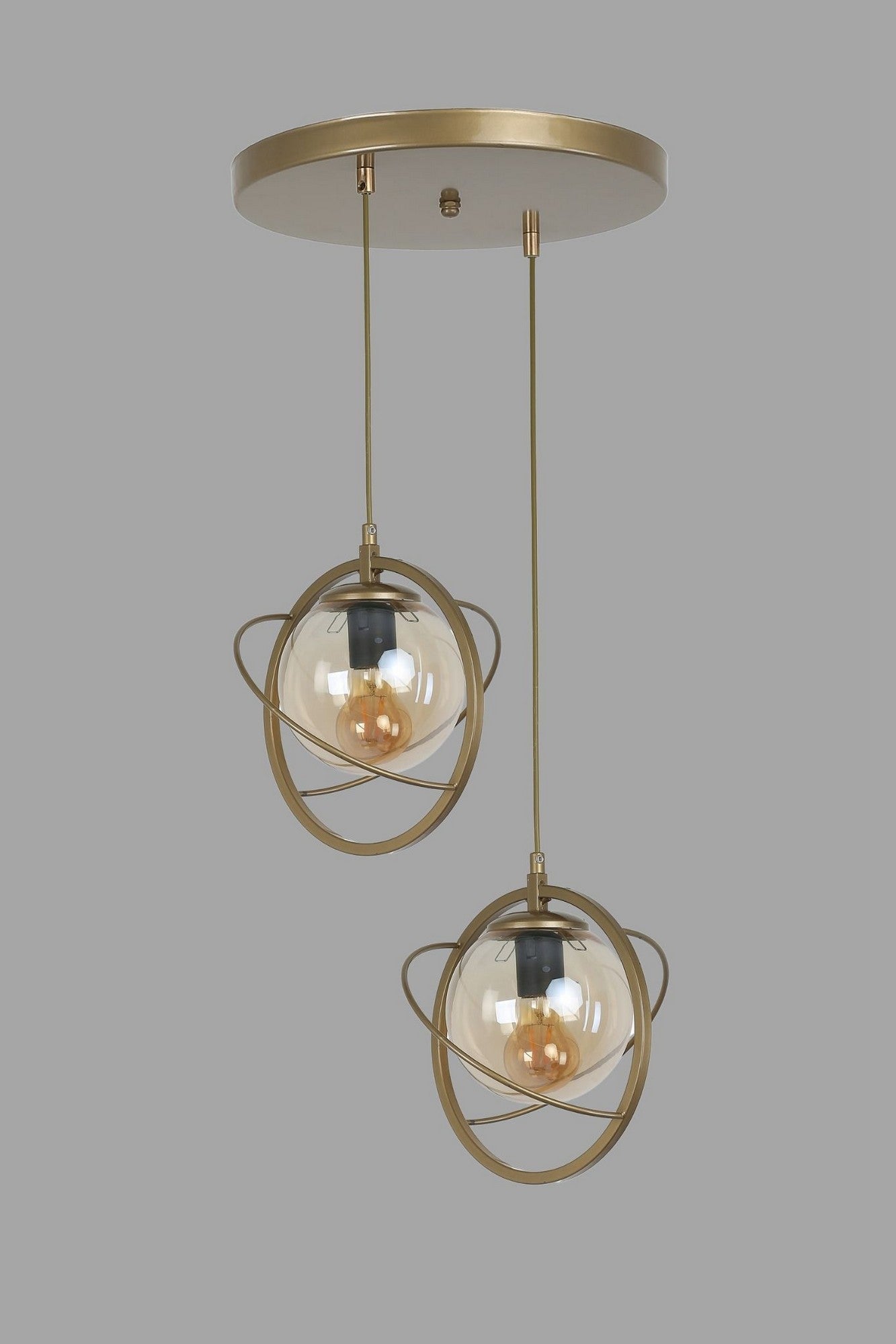 Candeeiro de Teto – 30 cm – Antigo – Metal