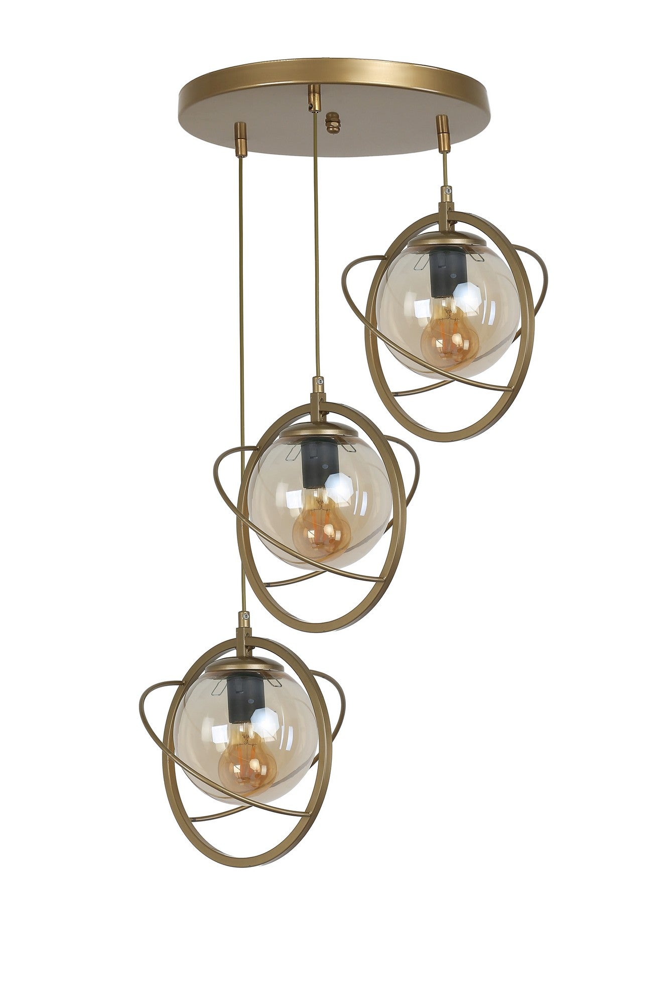 Candeeiro de Teto – 30 cm – Antigo – Metal