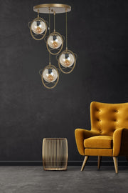 Candeeiro de Teto – 35 cm – Antigo – Metálico