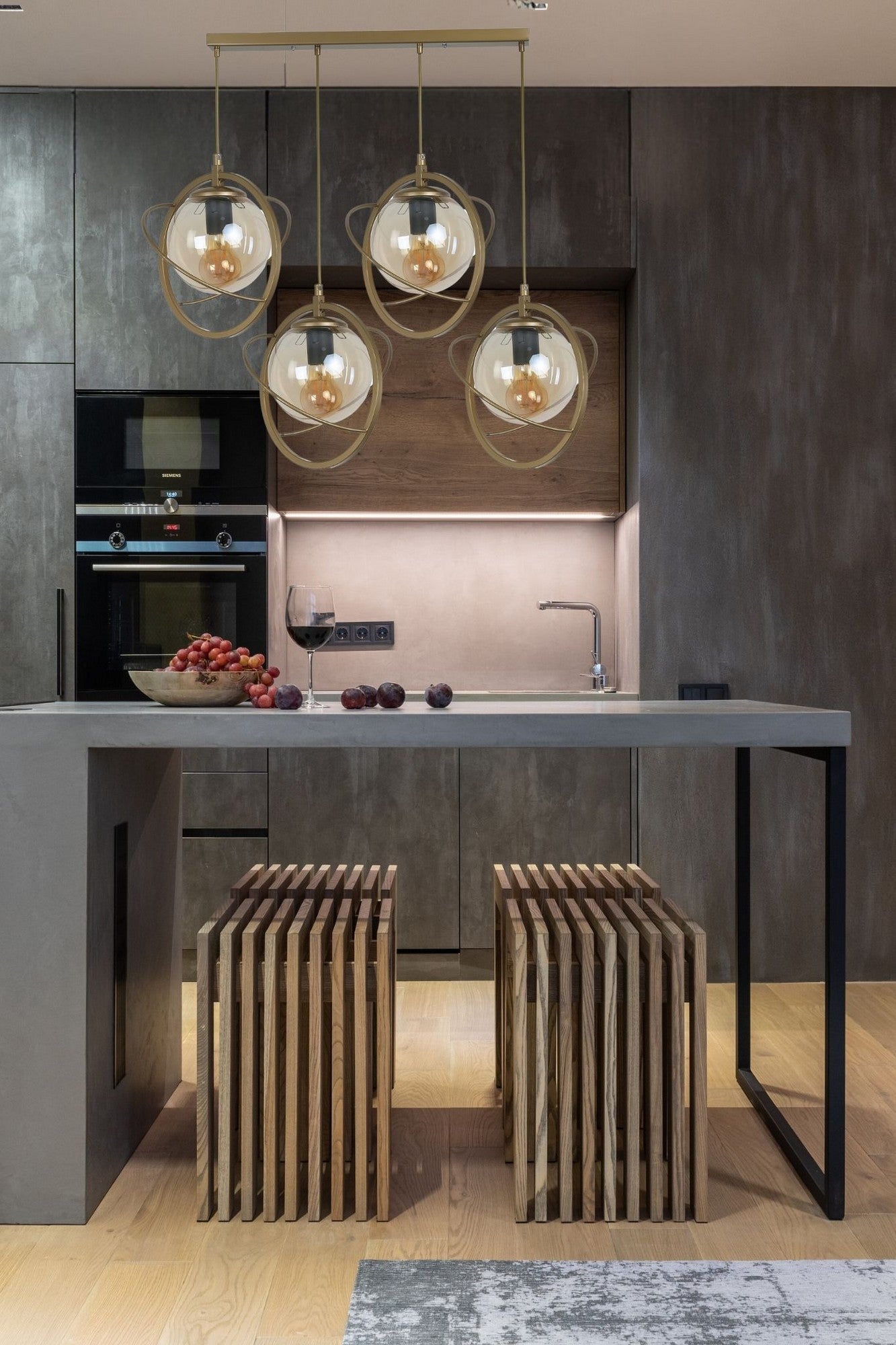 Candeeiro de Teto - 25 cm - Antigo - Metal