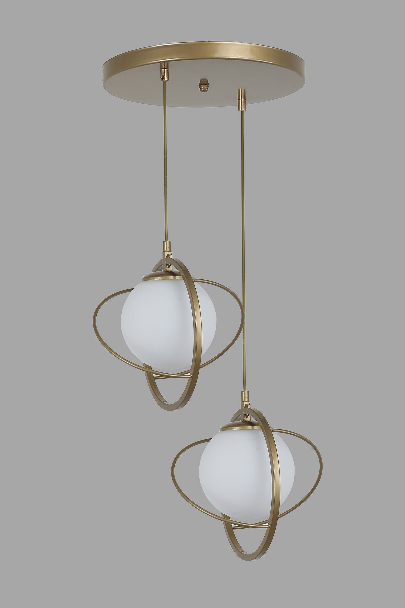 Candeeiro de Teto – 30 cm – Antigo e Branco – Metal