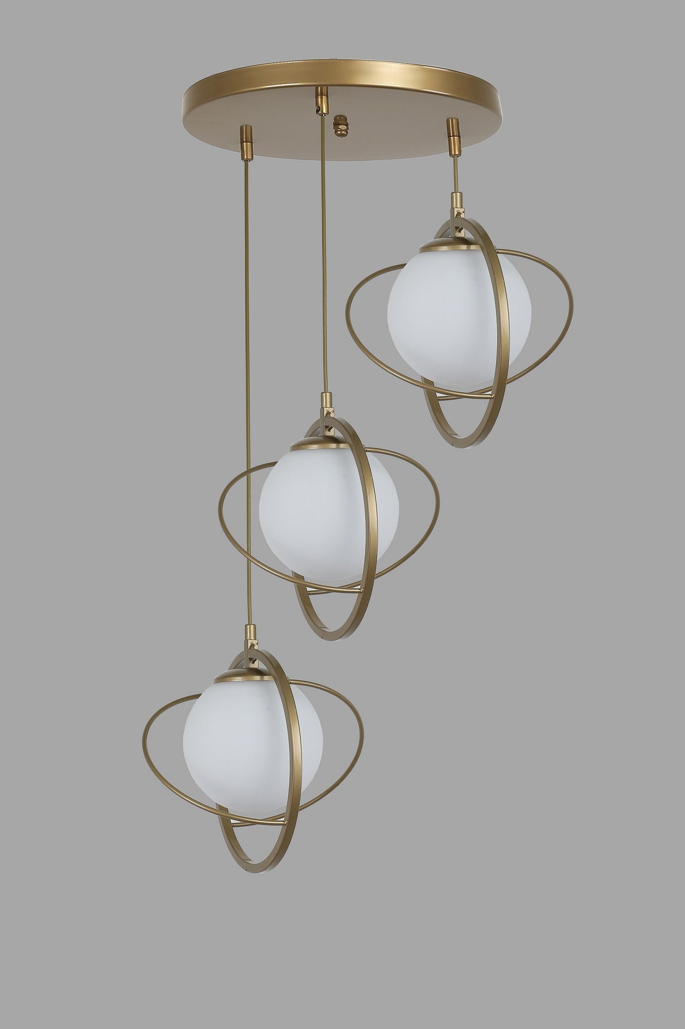 Candeeiro de Teto – 30 cm – Antigo e Branco – Metal