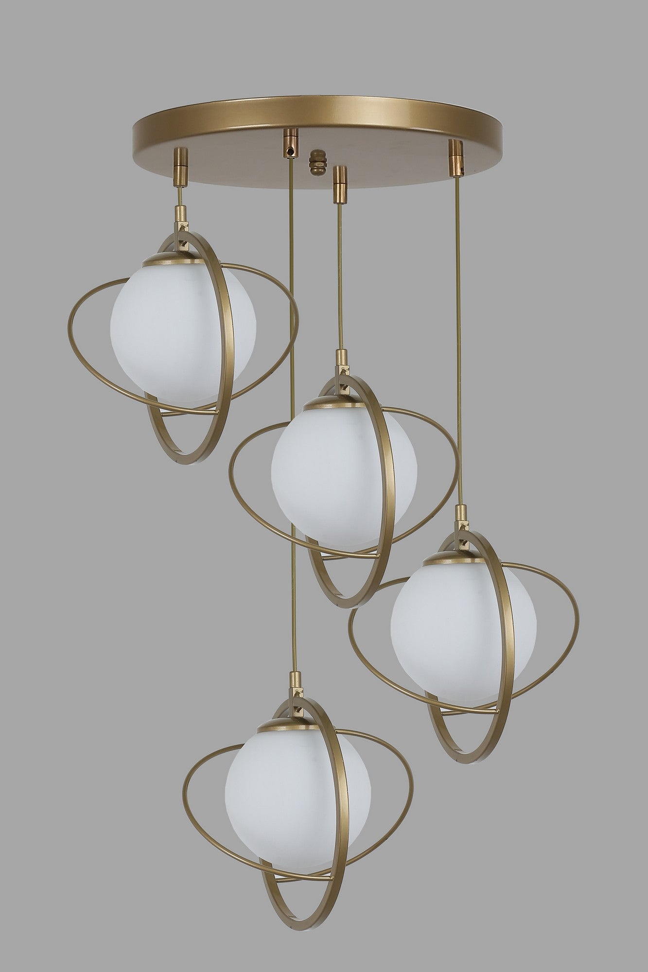 Candeeiro de Teto – 70 cm de altura – Branco – Metal