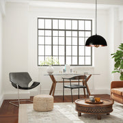 Candeeiro de Teto – 80 cm – Preto e Cobre – Metal