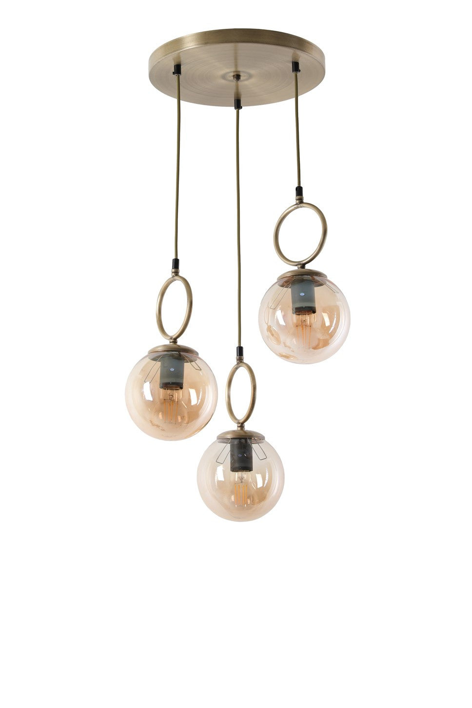 Candeeiro de Teto – 70 cm – Cobre – Metal