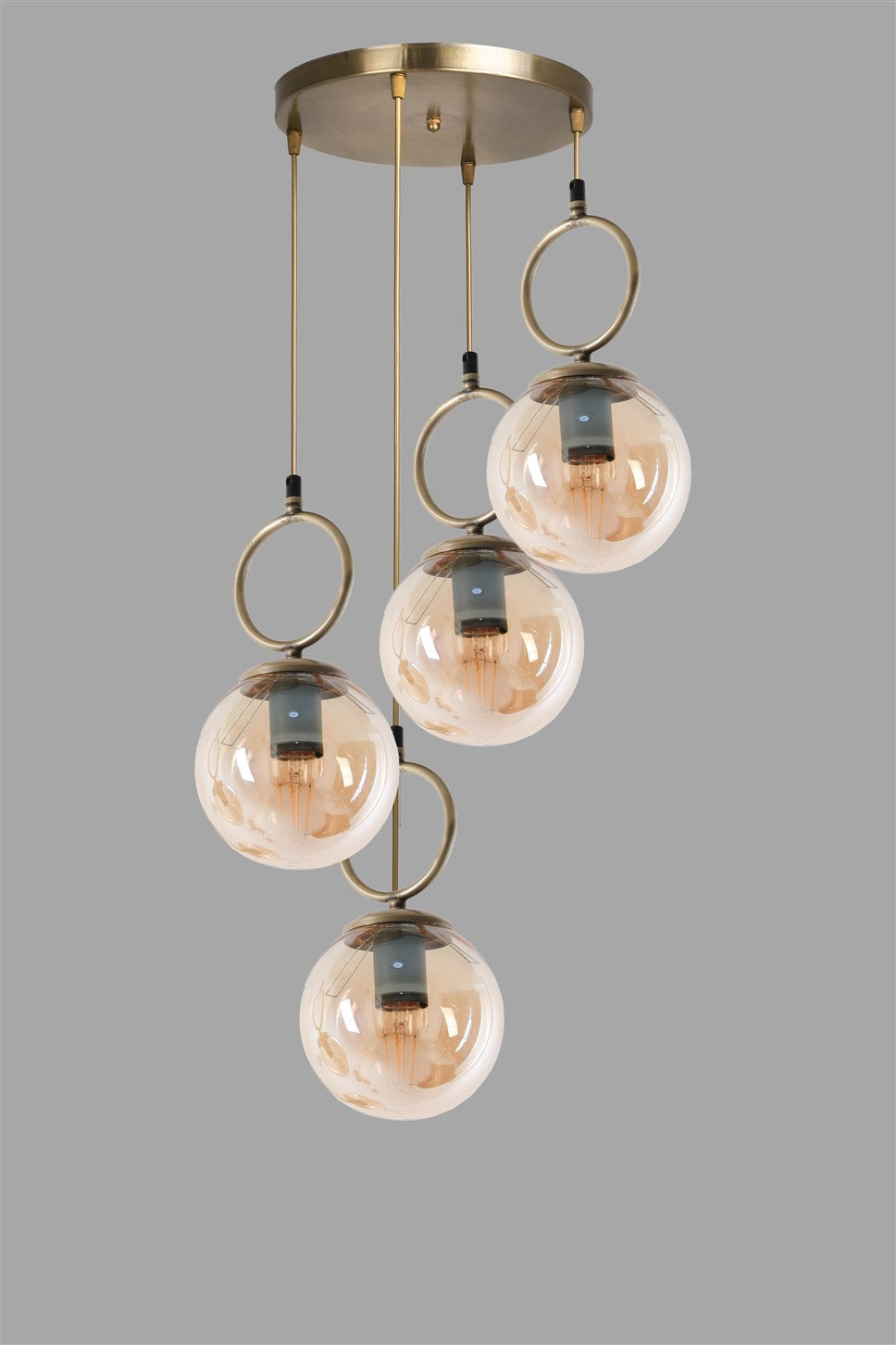 Candeeiro de Teto – 70 cm – Cobre – Metal