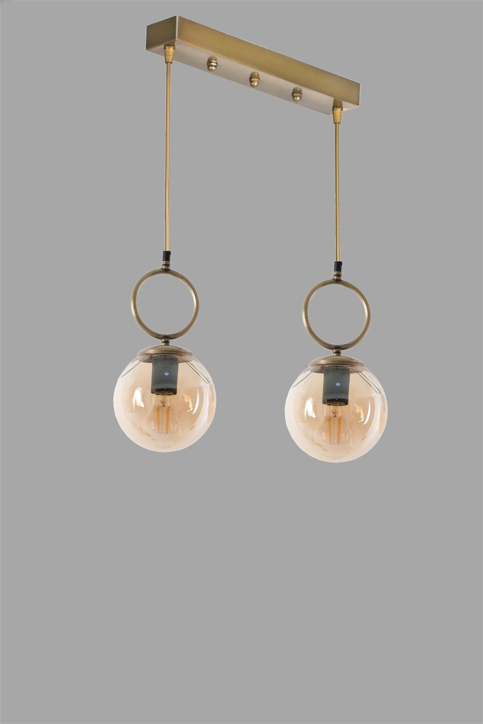 Candeeiro de Teto – 45 cm x 16 cm x 70 cm – Cobre – Metal