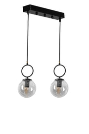 Candeeiro de Teto – 45 cm x 16 cm x 70 cm – Preto – Metal