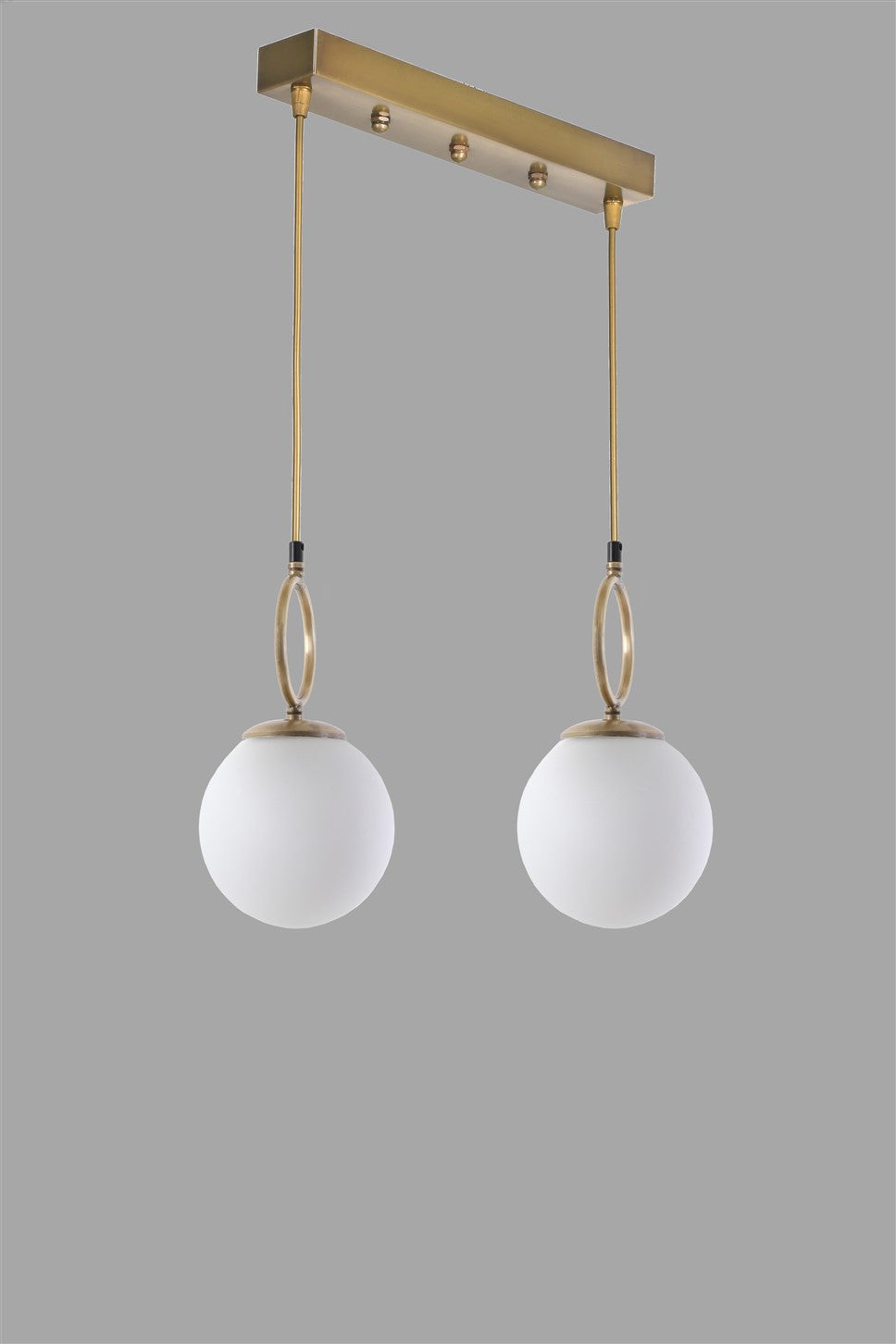 Candeeiro de Teto – 45 cm x 16 cm x 70 cm – Branco – Metal