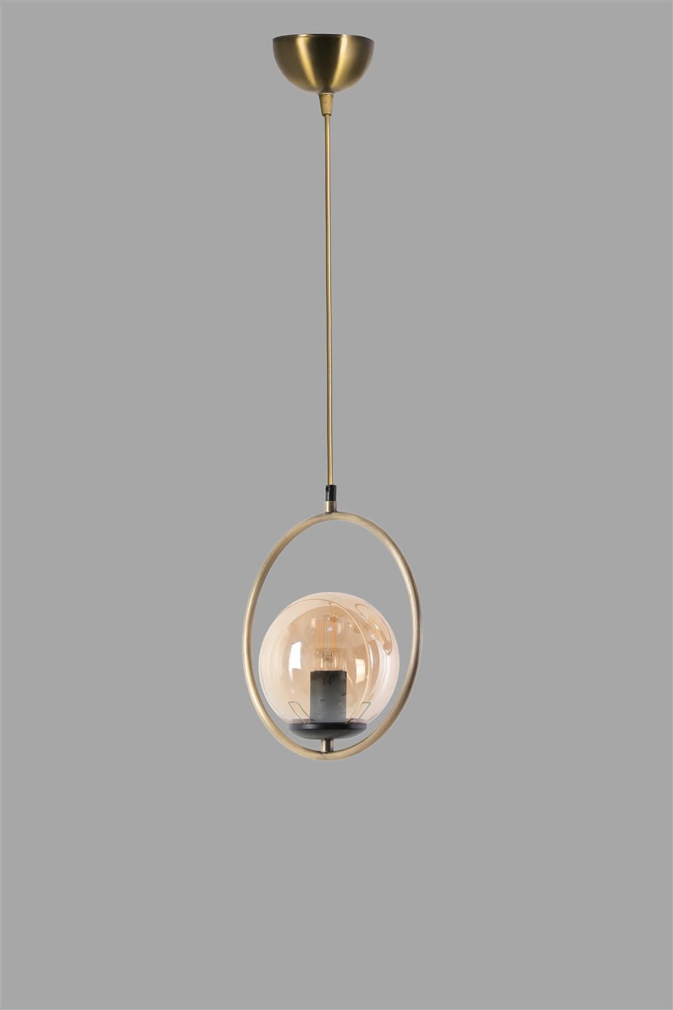 Candeeiro de Teto – 70 cm x 30 cm – Cobre – Metal