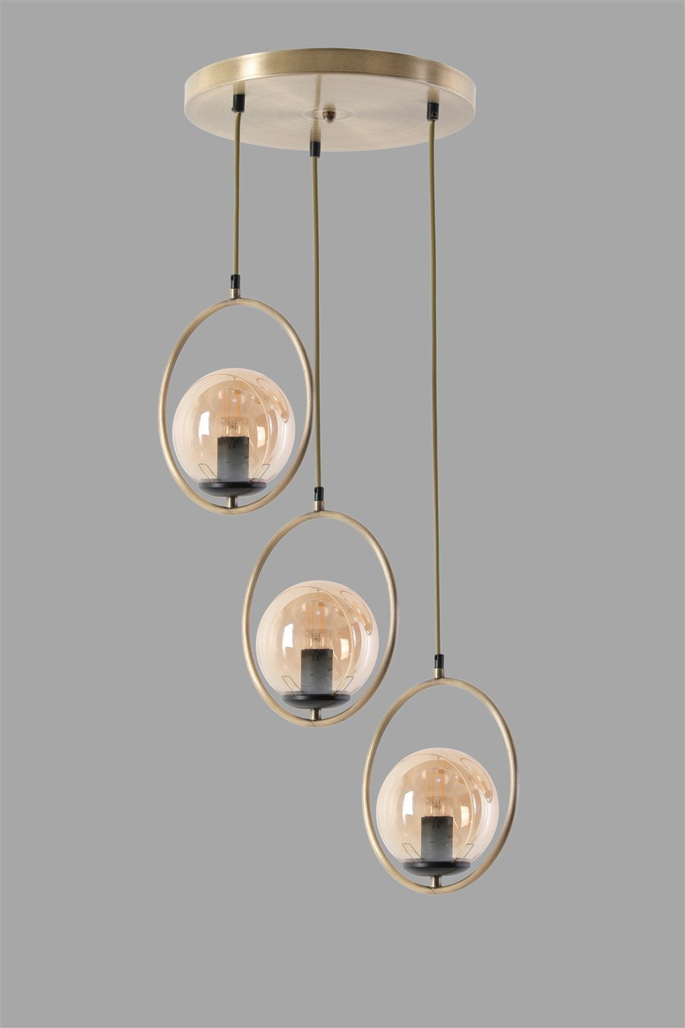 Candeeiro de Teto – 70 cm – Cobre – Metal