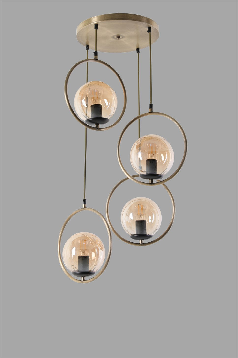 Candeeiro de Teto – 70 cm – Cobre – Metal