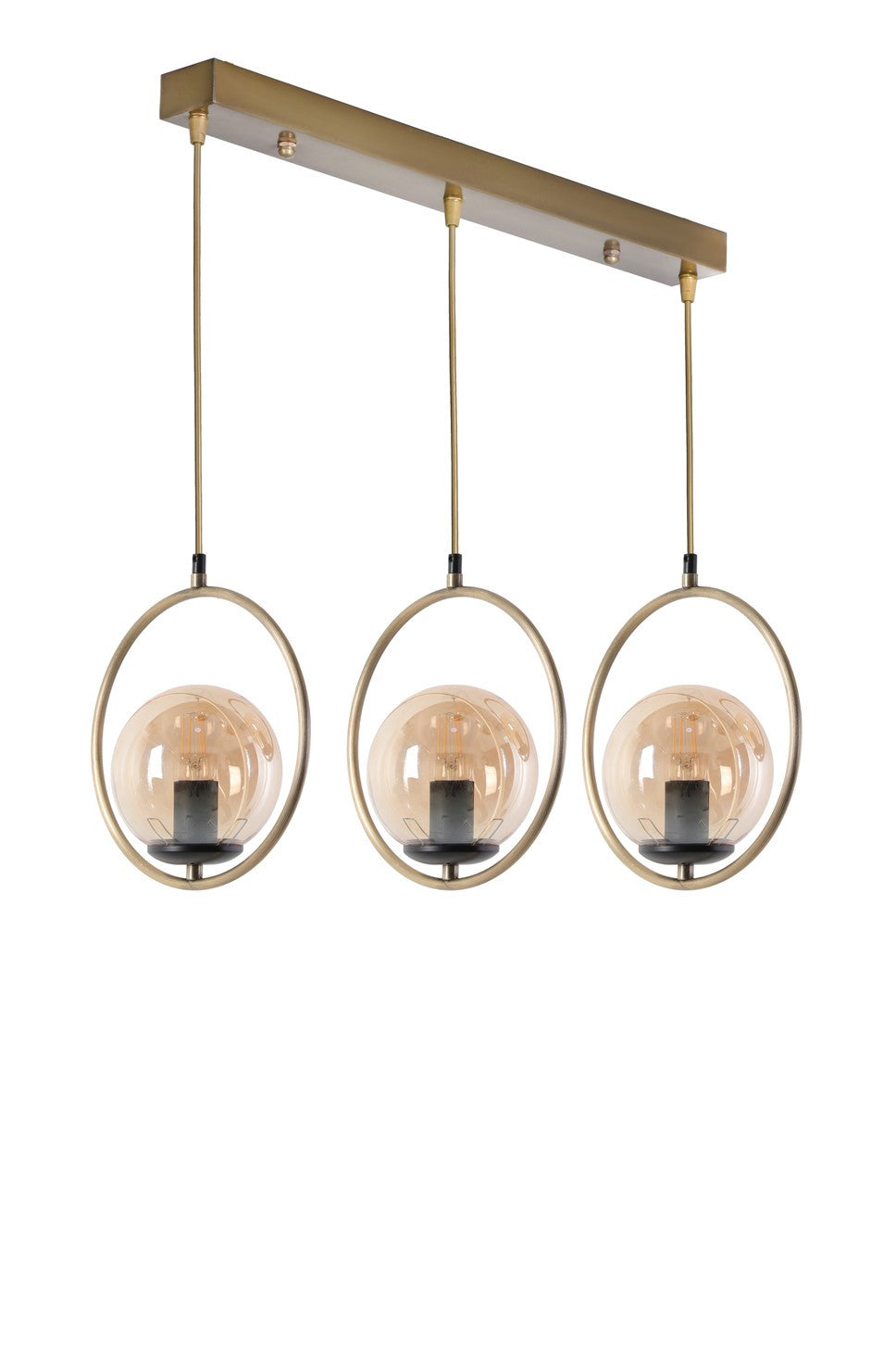 Candeeiro de Teto – 55 cm x 30 cm x 70 cm – Cobre – Metal