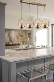 Candeeiro de Teto – 65 cm x 30 cm x 70 cm – Cobre – Metal