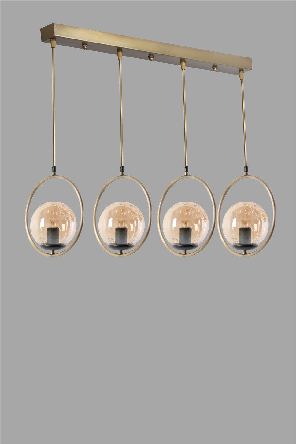 Candeeiro de Teto – 65 cm x 30 cm x 70 cm – Cobre – Metal