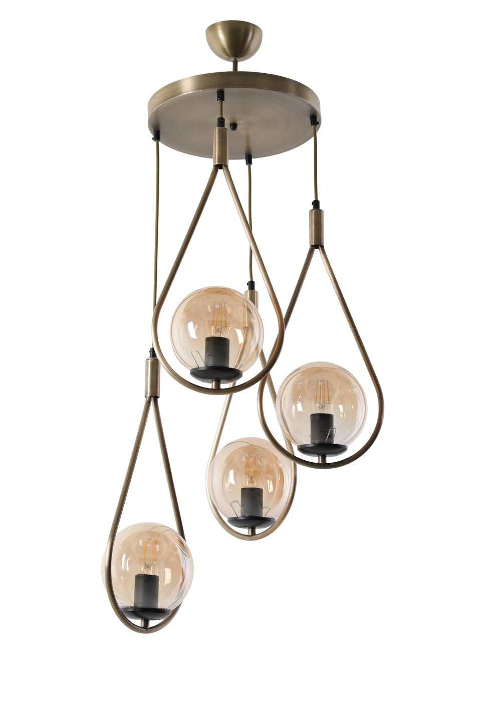 Candeeiro de Teto – 70 cm – Cobre – Metal