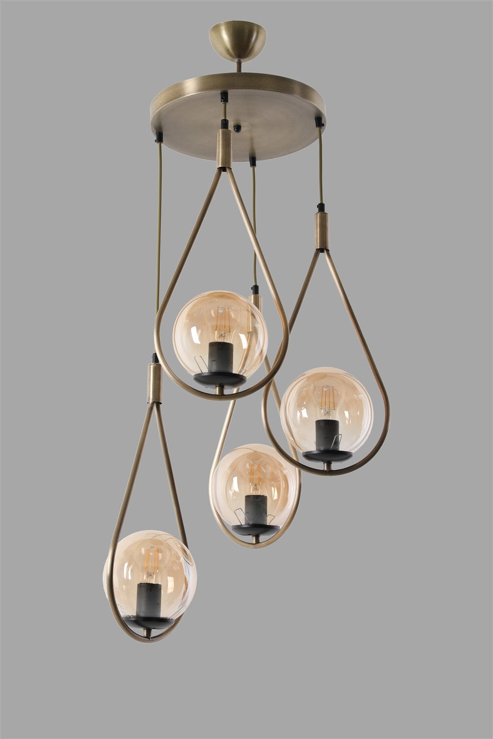 Candeeiro de Teto – 70 cm – Cobre – Metal