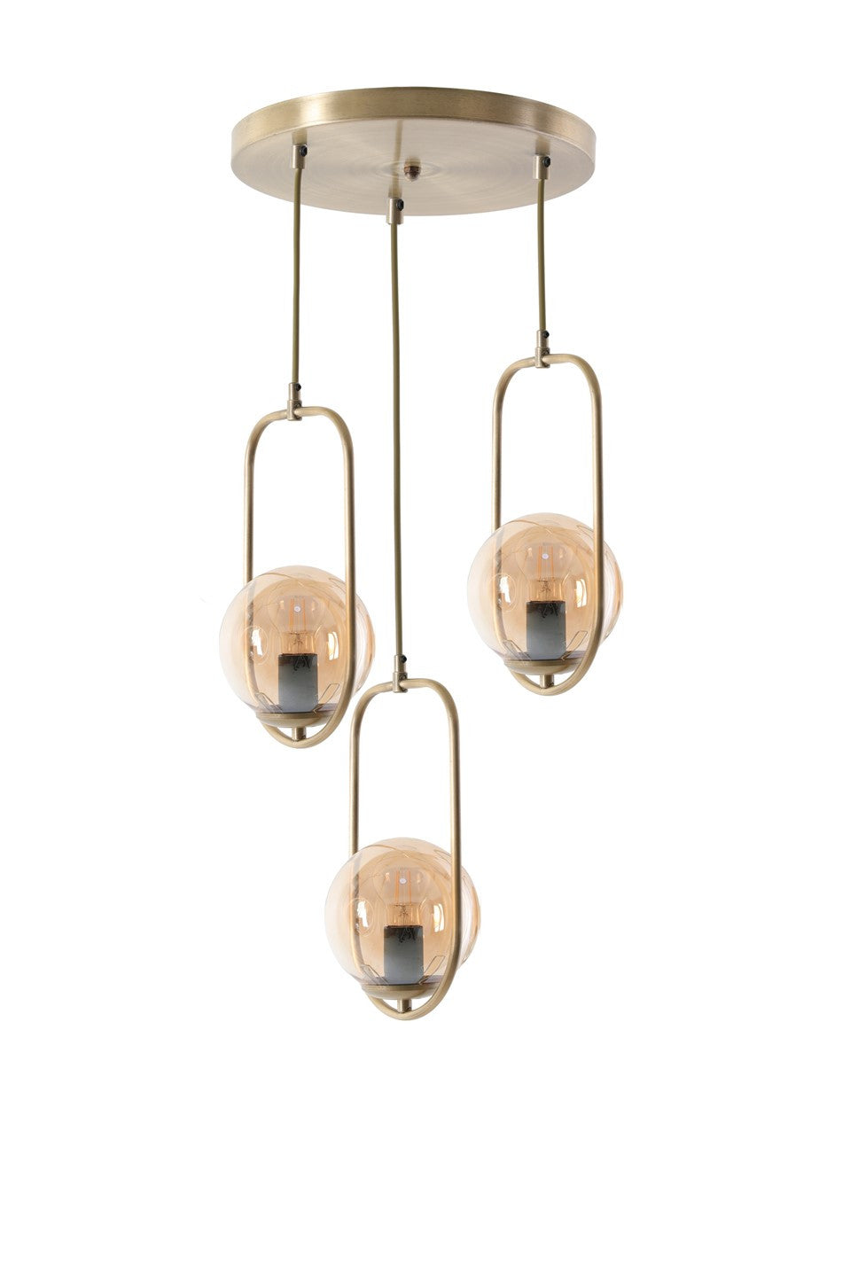 Candeeiro de Teto – 70 cm x 30 cm – Cobre – Metal