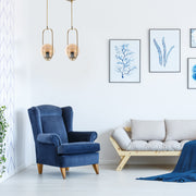 Candeeiro de Teto – 45 cm – Cobre – Metal