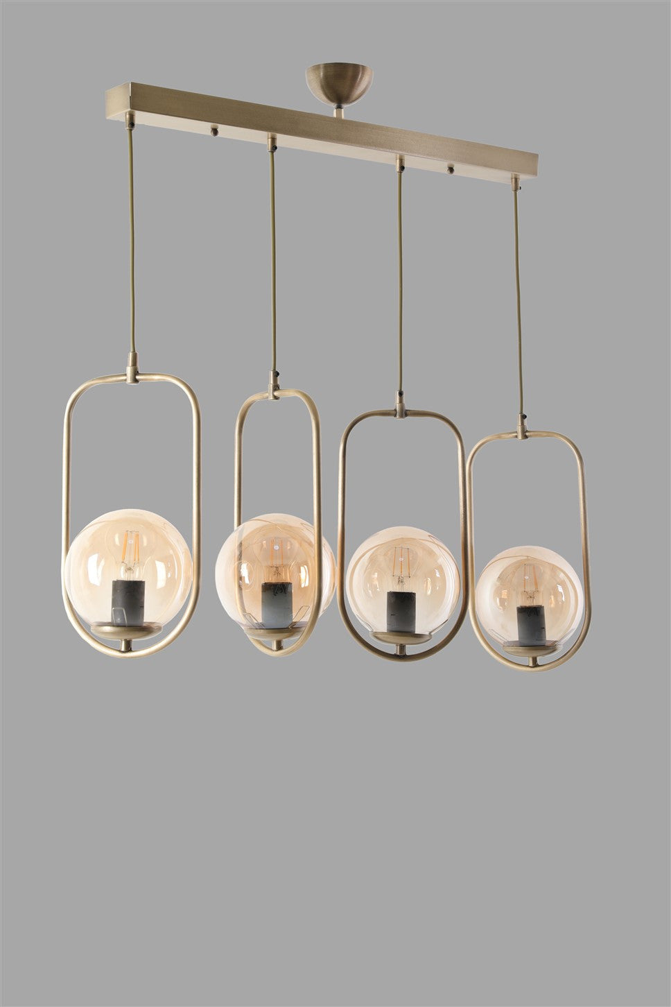 Candeeiro de Teto – 65 cm – Cobre – Metal