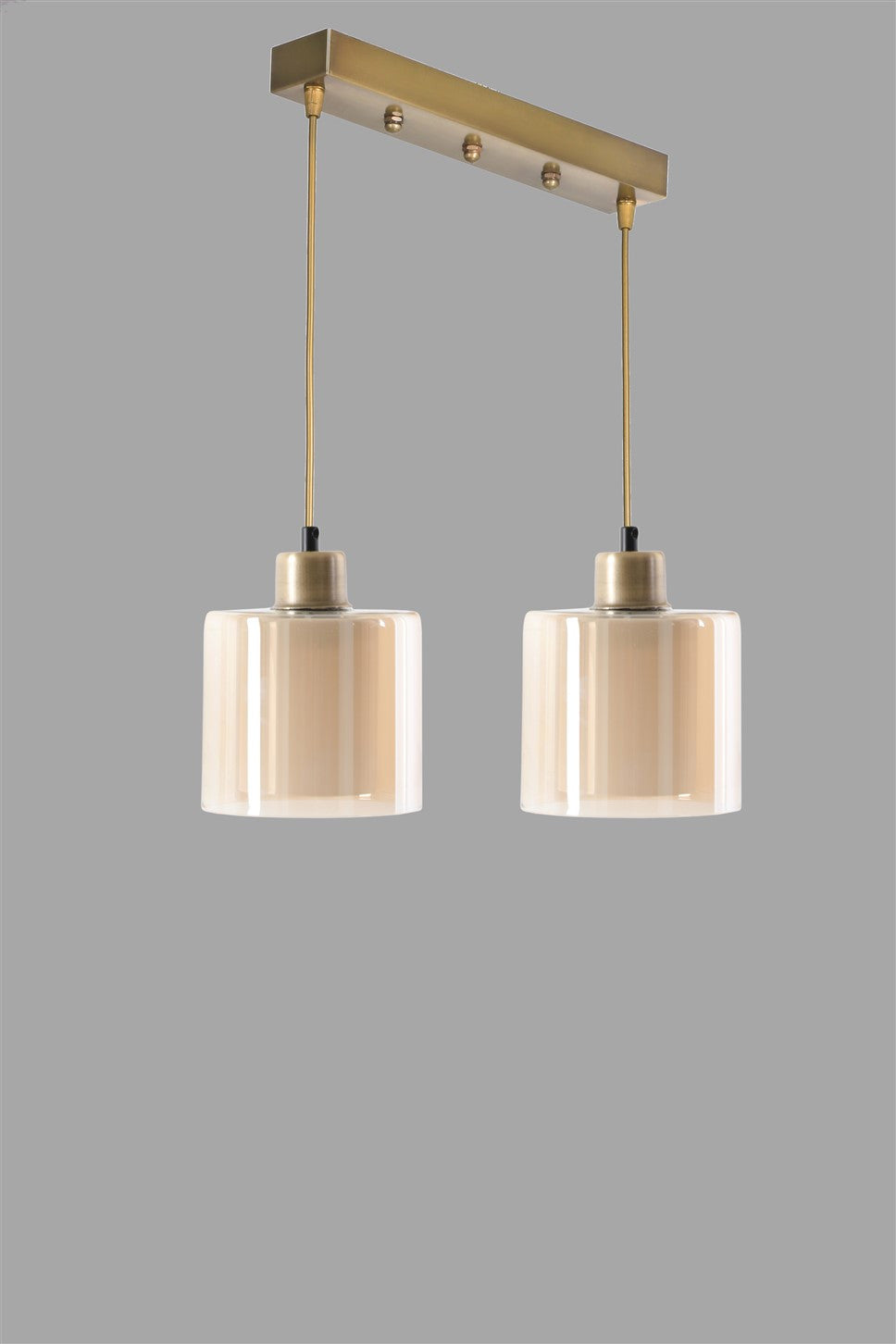 Candeeiro de Teto – 45 cm x 14 cm x 70 cm – Cobre – Metal