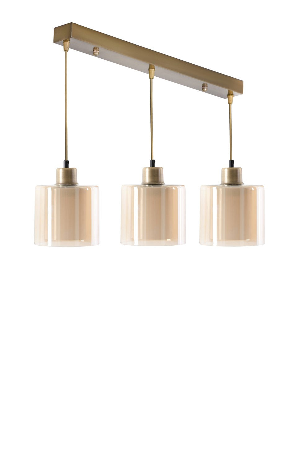 Candeeiro de Teto – 55 x 14 x 70 cm – Cobre – Metal