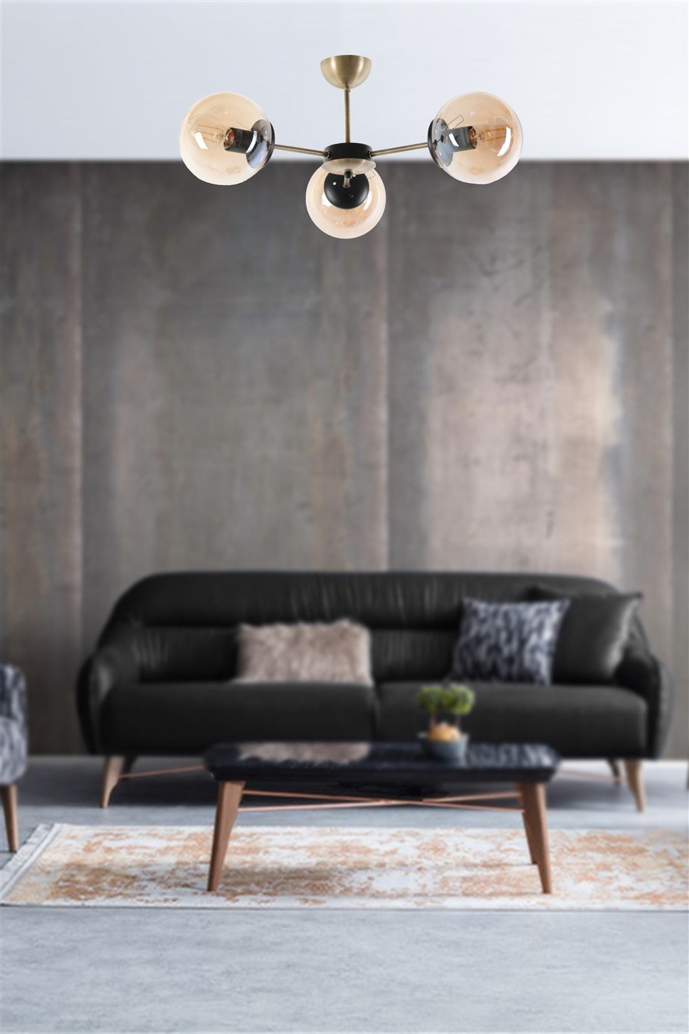 Candeeiro de Teto – 55 cm – 25 cm – Metal