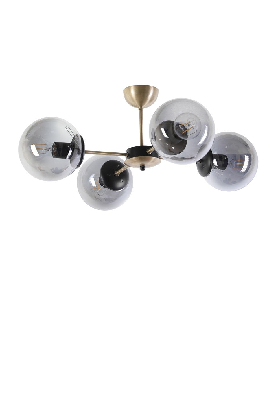 Candeeiro de Teto – 60 cm – Cobre e Fumaça – Metal