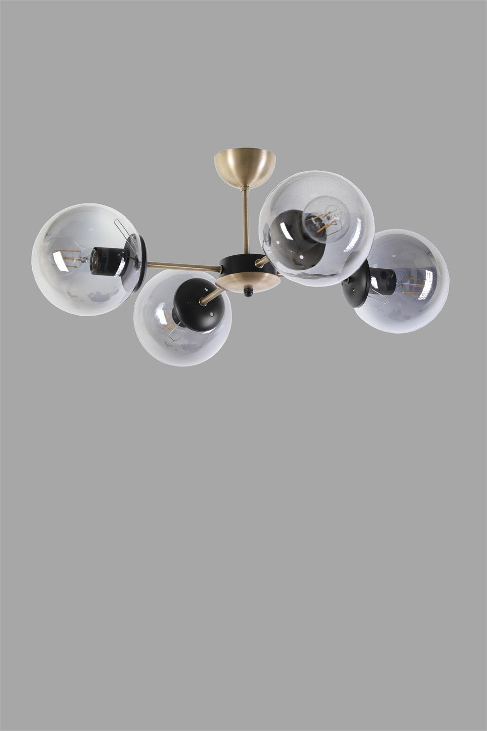 Candeeiro de Teto – 60 cm – Cobre e Fumaça – Metal