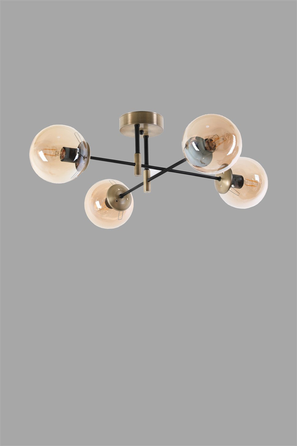 Candeeiro de Teto – 65 cm – 35 cm – Metal