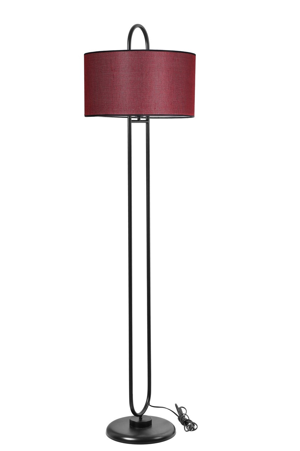 Candeeiro de Pé – 170 cm – Vermelho Clarete – Metal
