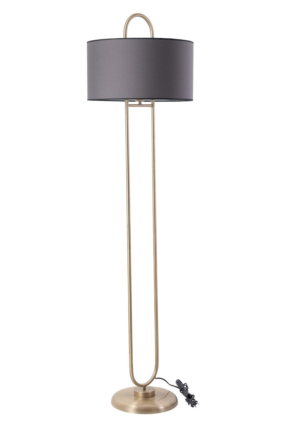Candeeiro de Pé – 170 cm – Cinza Escuro – Metal