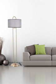 Candeeiro de Pé – 170 cm – Cinza – Metal