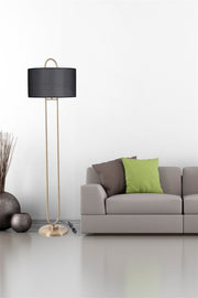 Candeeiro de Pé – 170 cm – Preto – Metal