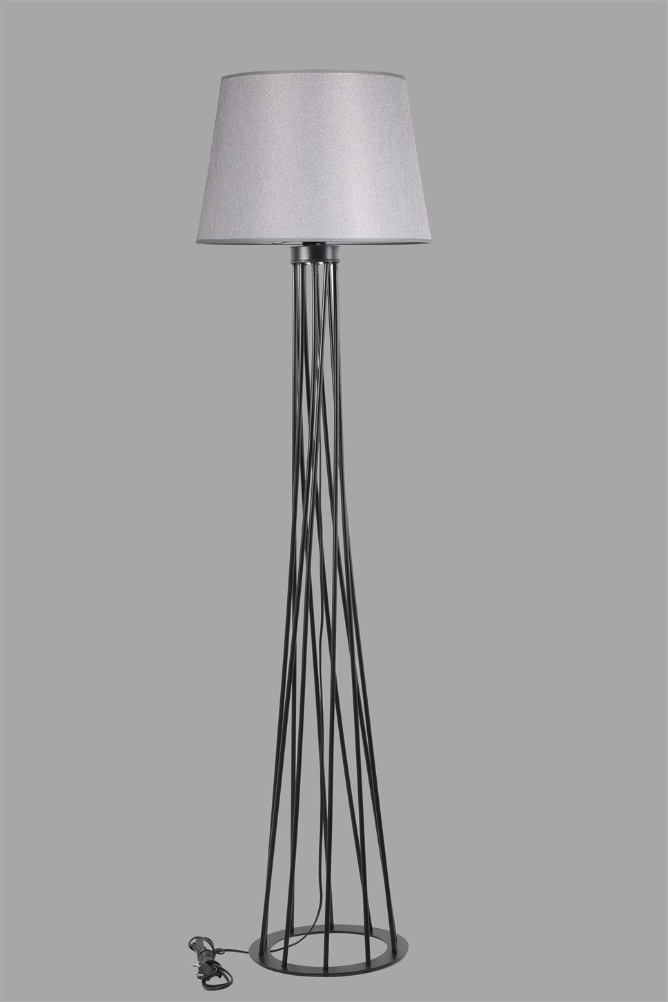 Candeeiro de Pé – 160 cm – Cinza – Metal