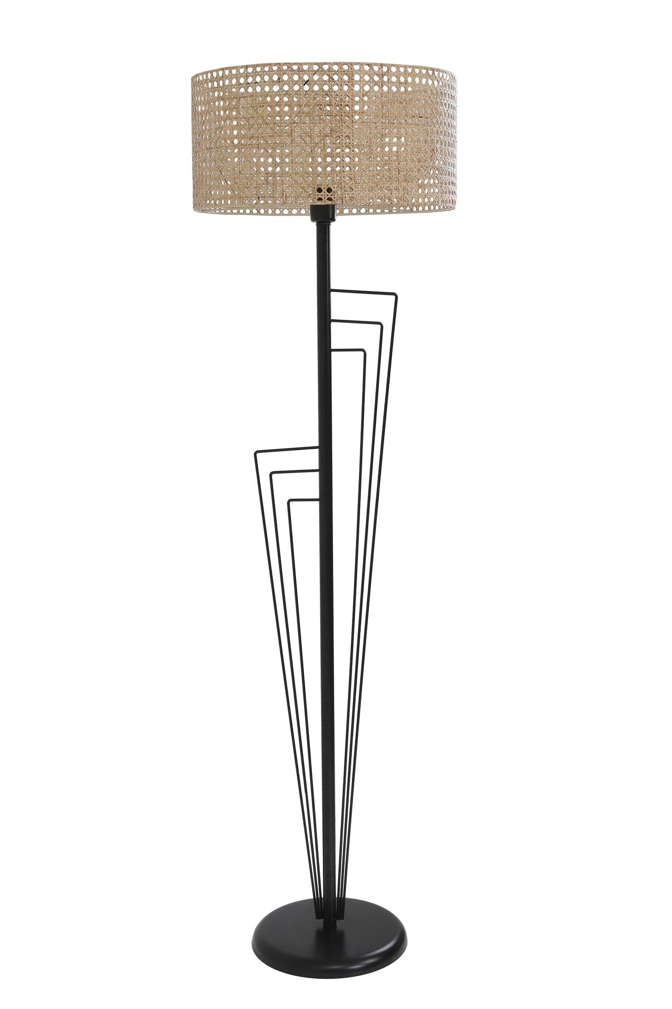 Candeeiro de Pé – 165 cm – Preto – Metal