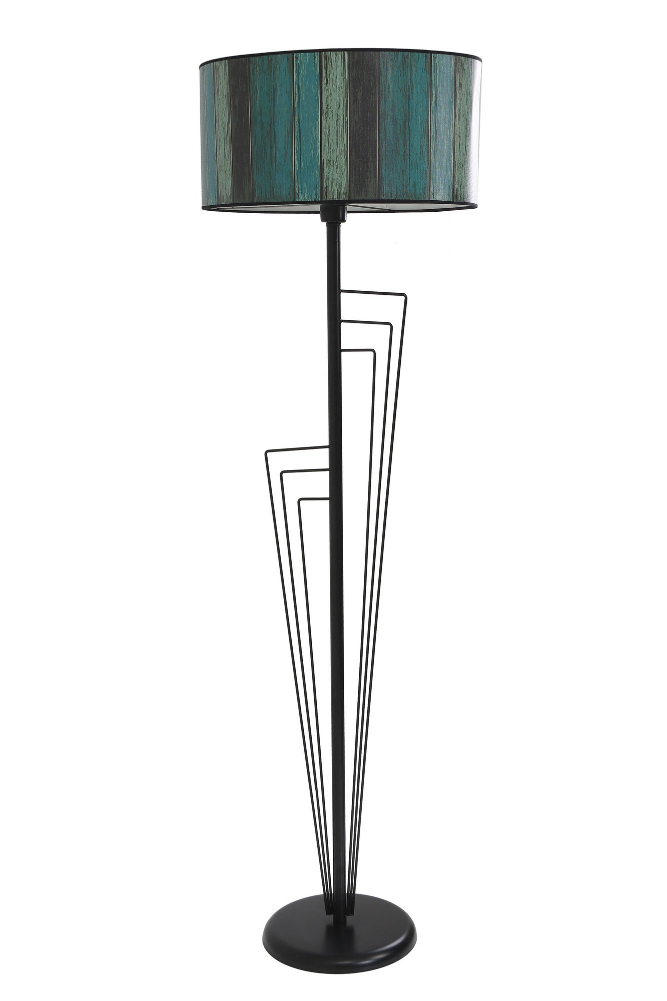 Candeeiro de Pé – 165 cm – Preto – Metal