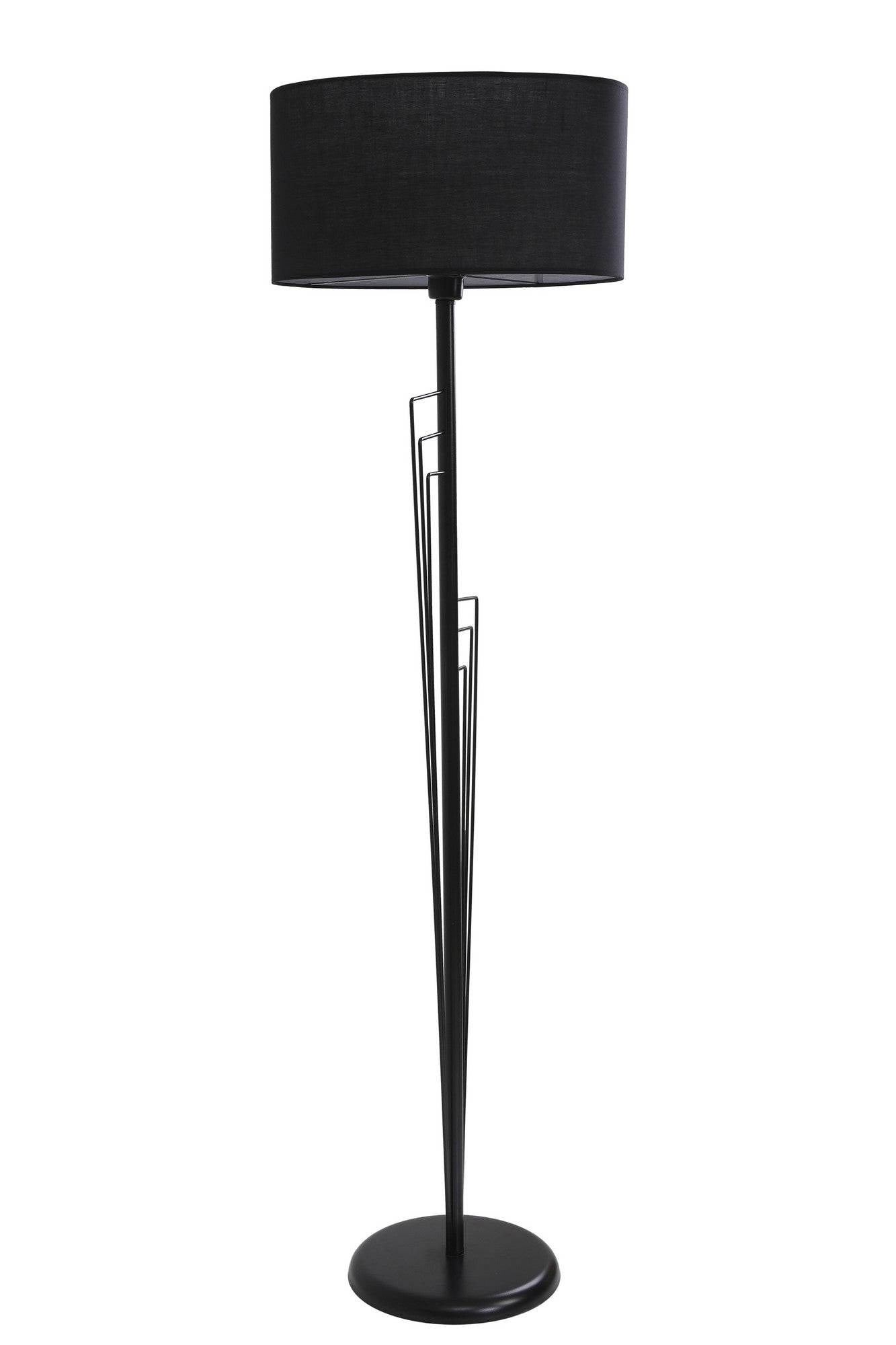 Candeeiro de Pé – 165 cm – Preto – Metal