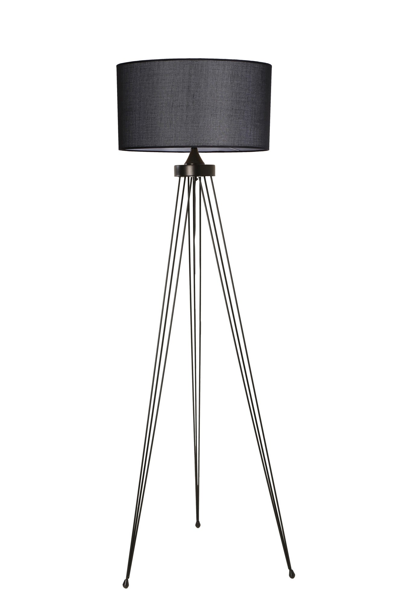 Candeeiro de Pé – 155 cm – Preto – Metal