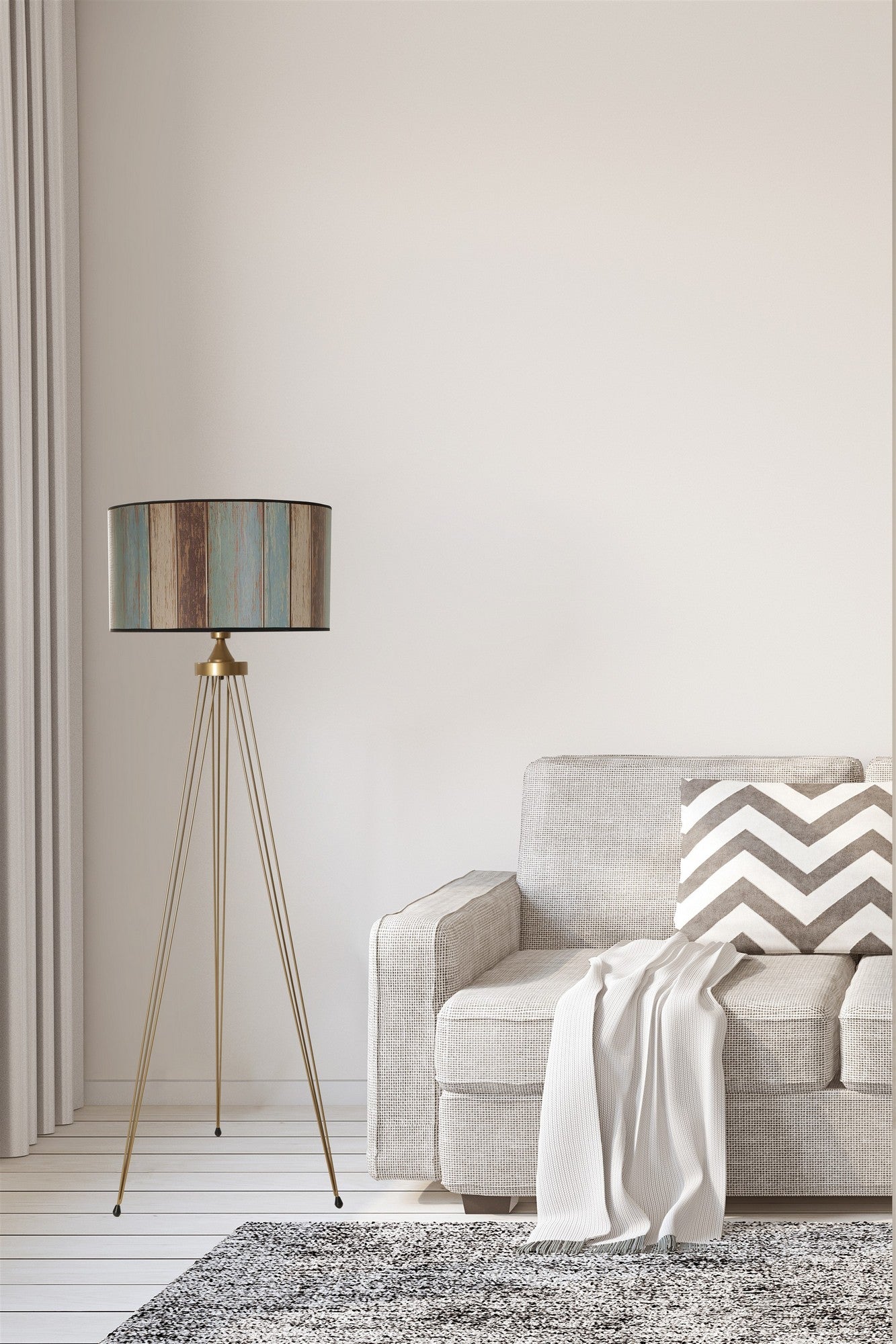 Candeeiro de Pé – 155 cm – Cobre – Metal