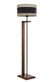 Candeeiro de Pé de Madeira – 165 cm – Nogueira