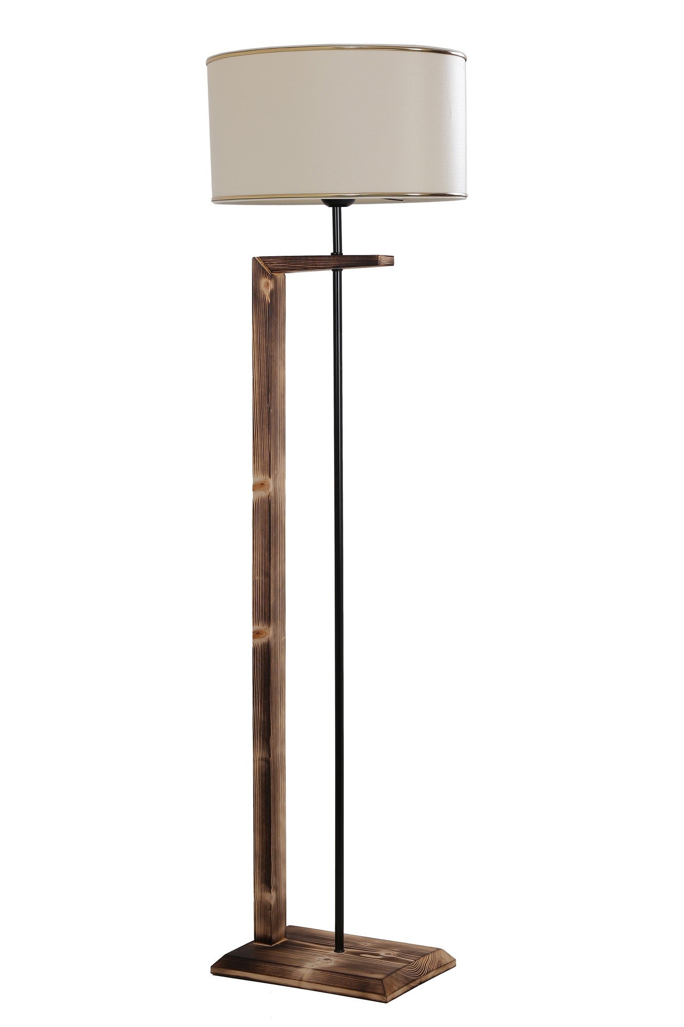 Candeeiro de Pé – 165 cm – Cobre – Madeira