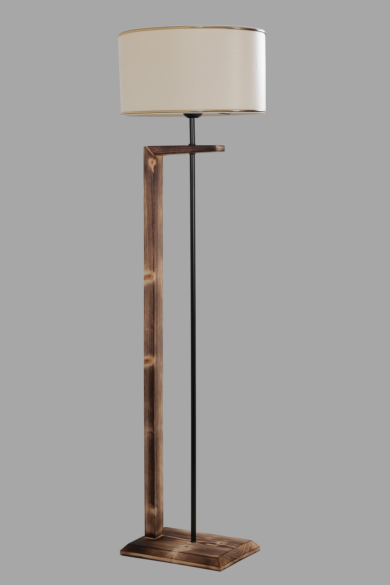 Candeeiro de Pé – 165 cm – Cobre – Madeira