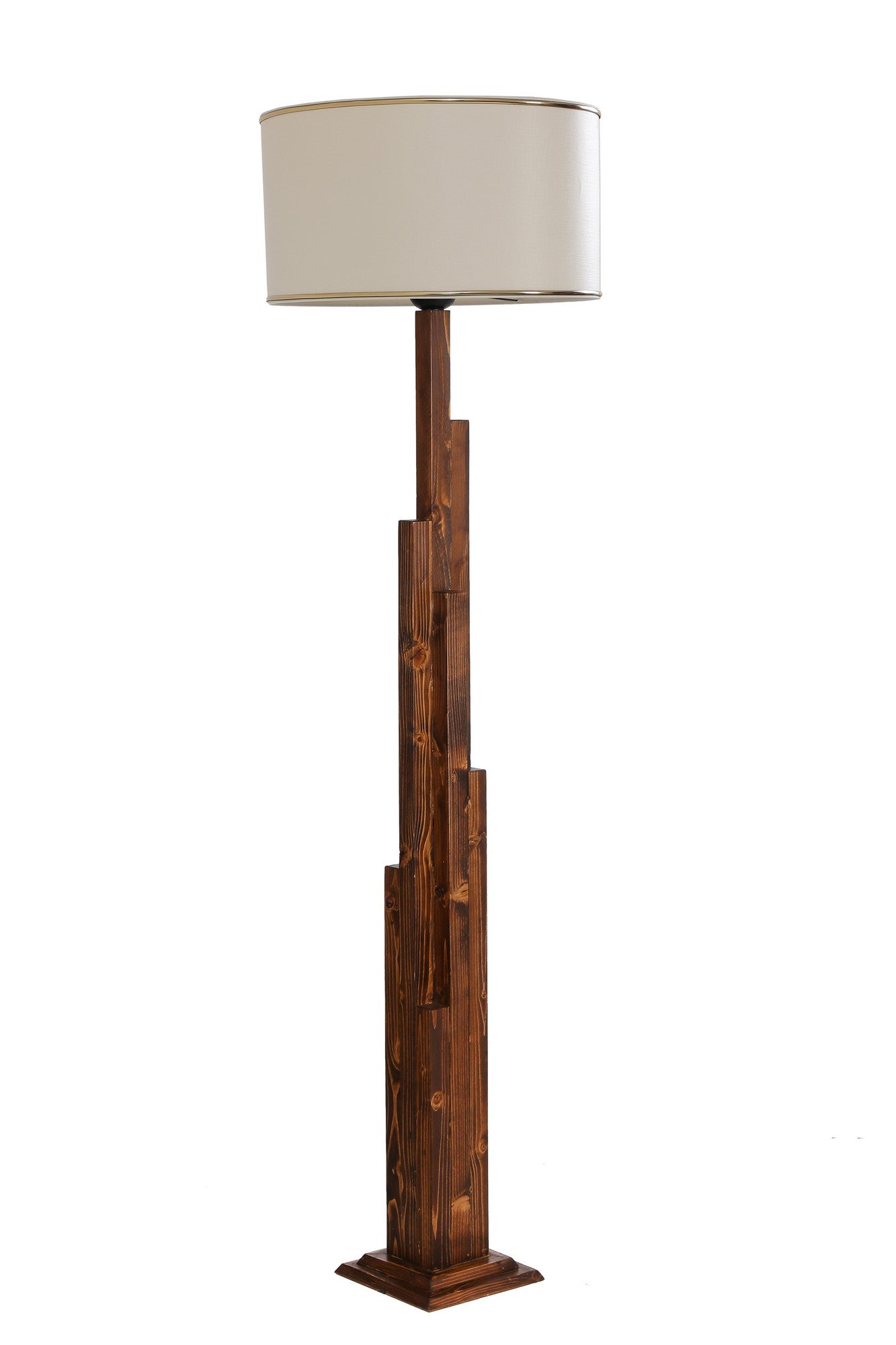 Candeeiro de Pé – 165 cm – Nogueira – Madeira