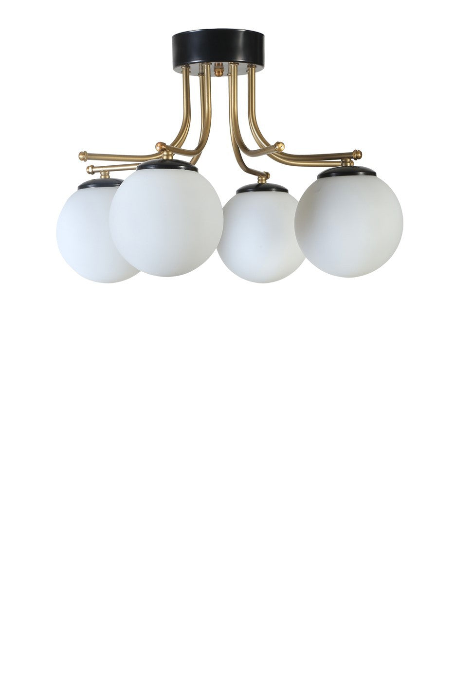 Candeeiro de Teto – 50 cm – Preto e Branco – Metálico