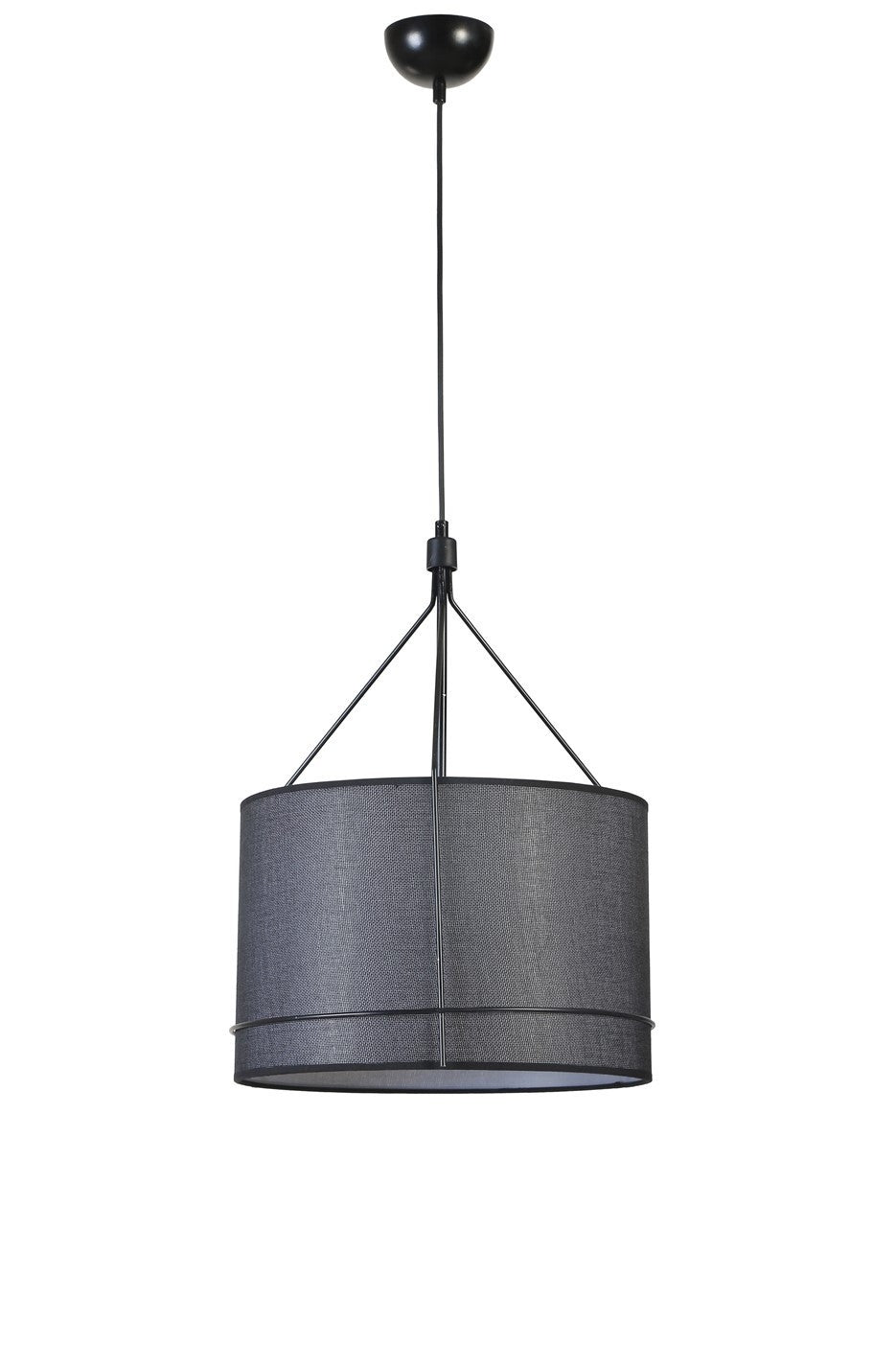 Candeeiro de Teto – 40 cm – Preto – Metálico