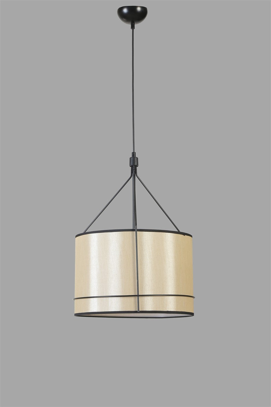 Candeeiro de Teto – 40 cm diâmetro – Preto – Metal