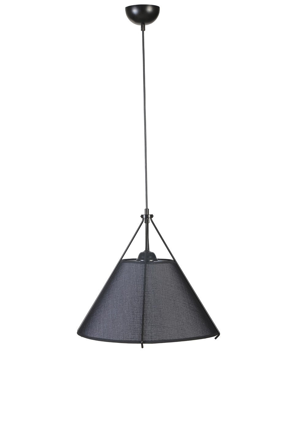 Candeeiro de Teto – 40 cm – Preto – Metal